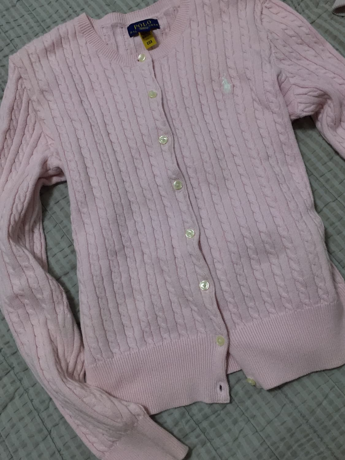 폴로랄프로렌 가디건 핑크 상품이미지3