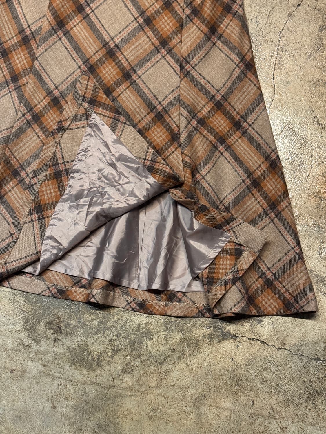 25inch ) JPN Checked Stitch Skirt 상품이미지3