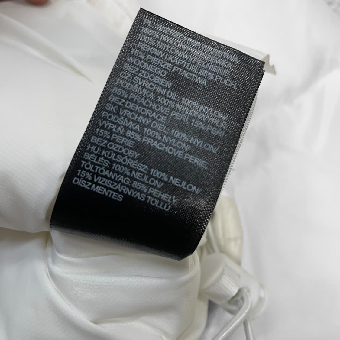 노스페이스 눕시 700 크롭 패딩 화이트 상품이미지4