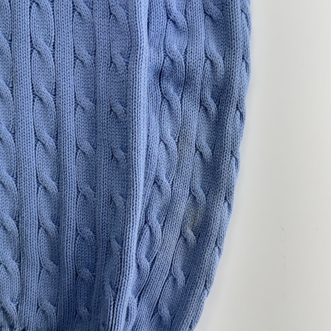 Polo 폴로 코랄 포니 스카이블루 케이블 니트 상품이미지7