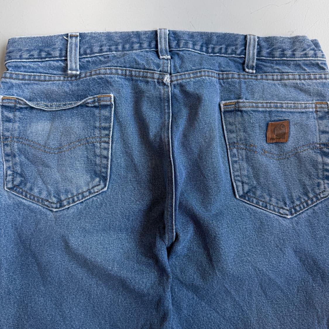 칼하트 OG 가죽패치 워싱 워크 데님팬츠 상품이미지5