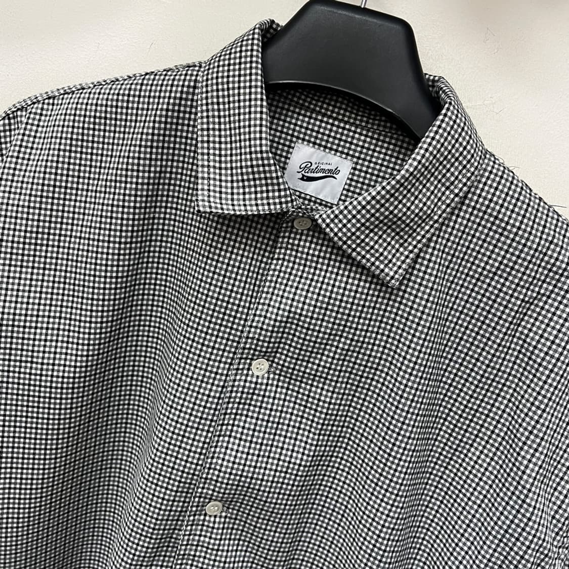 파르티멘토 2PK 오버핏 체크 셔츠 자켓 M 상품이미지3