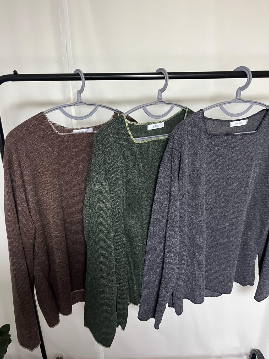 썸머 보타닉 스퀘어넥 니트 티셔츠 상품이미지3