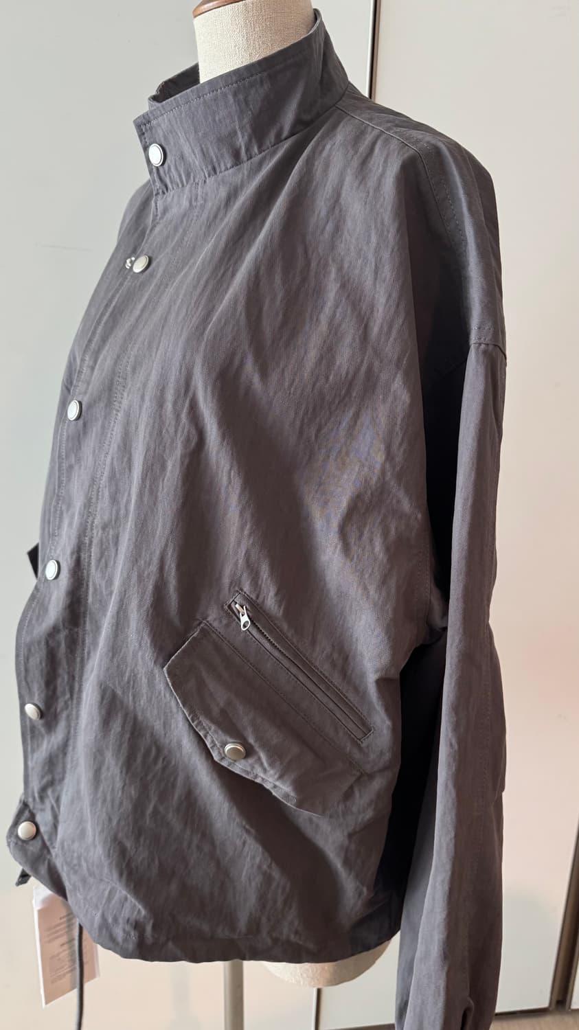 오로 oro 라퍼지포우먼 야상 자켓 오버핏 필드 숏 자켓  (그레이) 상품이미지3