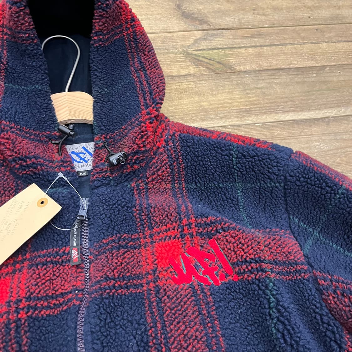 00s 마자 플라바  뽀글뽀글 후드 집업 잠바 상품이미지2