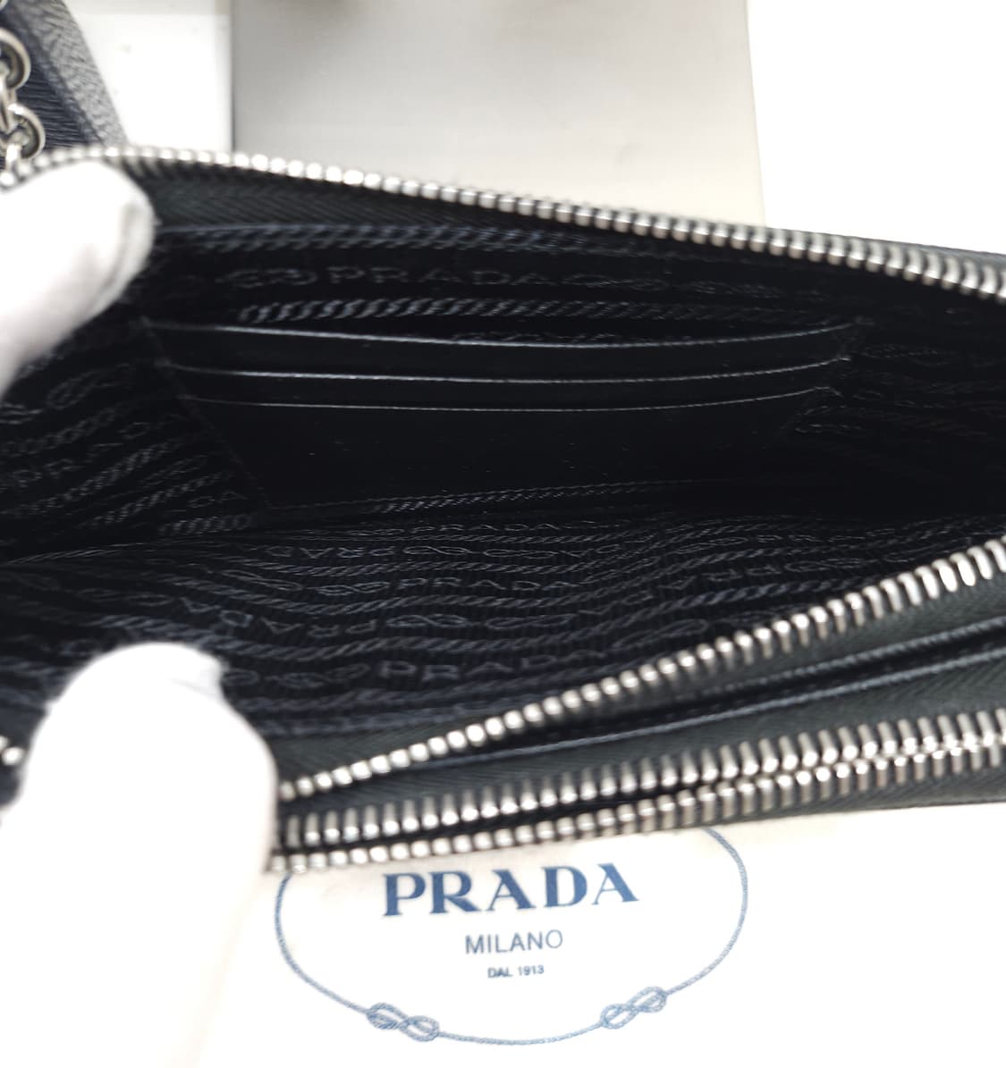 프라다 사피아노 더블 지퍼 체인백  상품이미지8