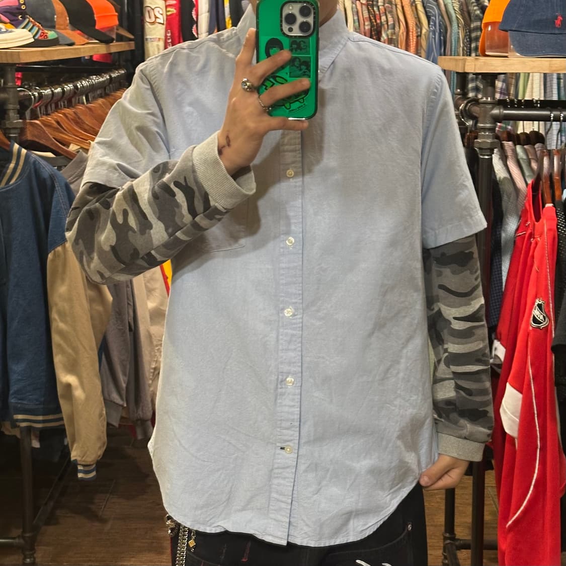 [HI] 칼하트 반팔 셔츠 스카이블루 상품이미지2