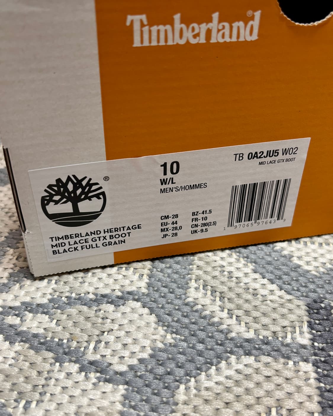 (280) 팀버랜드 헤리티지 미드 레이스 고어텍스 부츠 블랙 상품이미지5