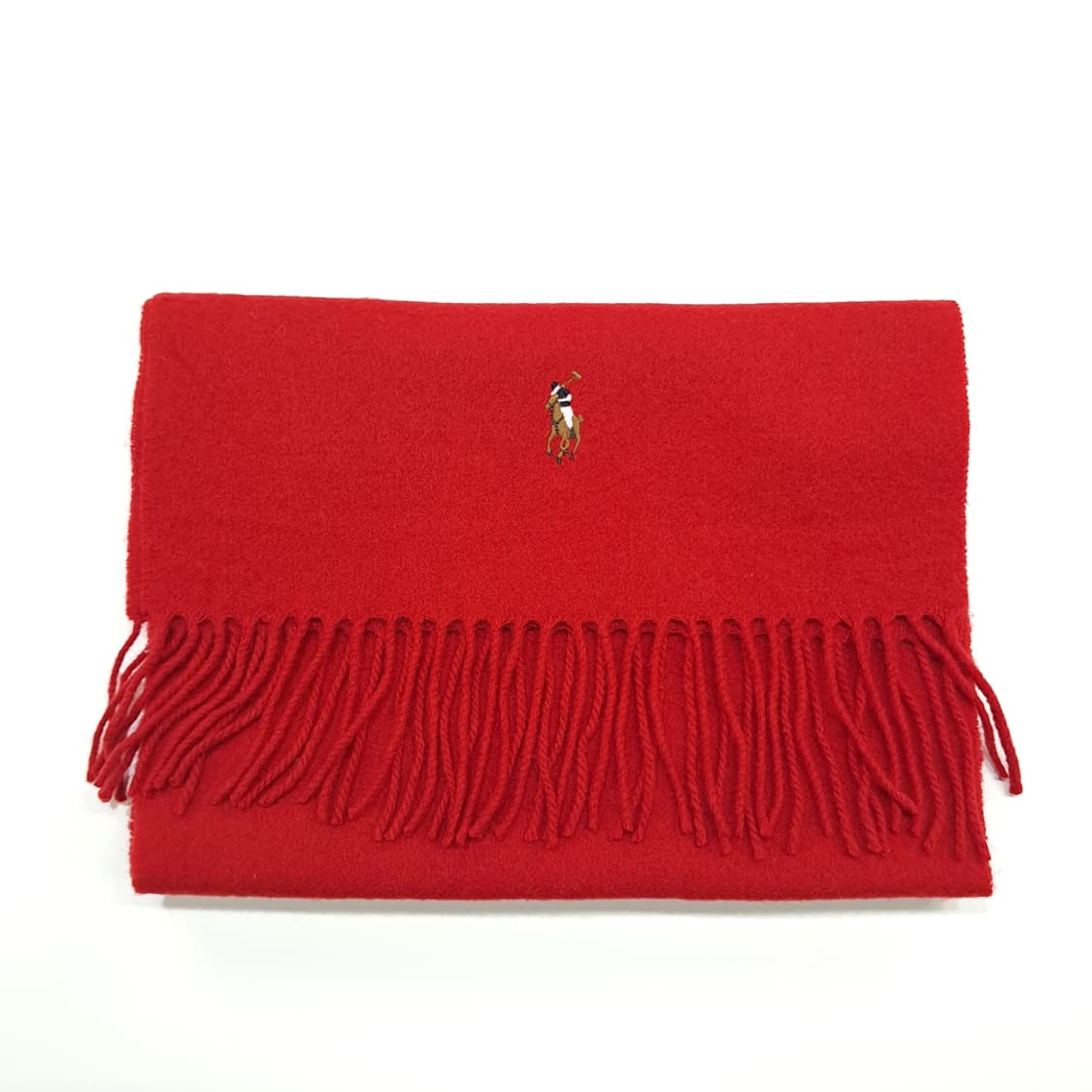 MX252 폴로 랄프로렌 레드 램스울 목도리 머플러 상품이미지7