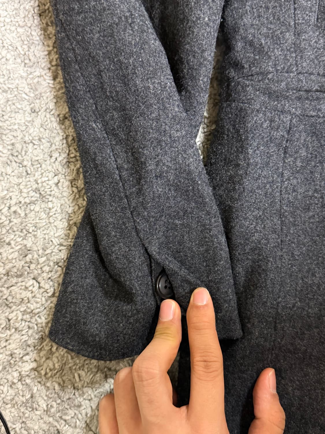 유니클로 +J 히든버튼 울 코트 상품이미지6