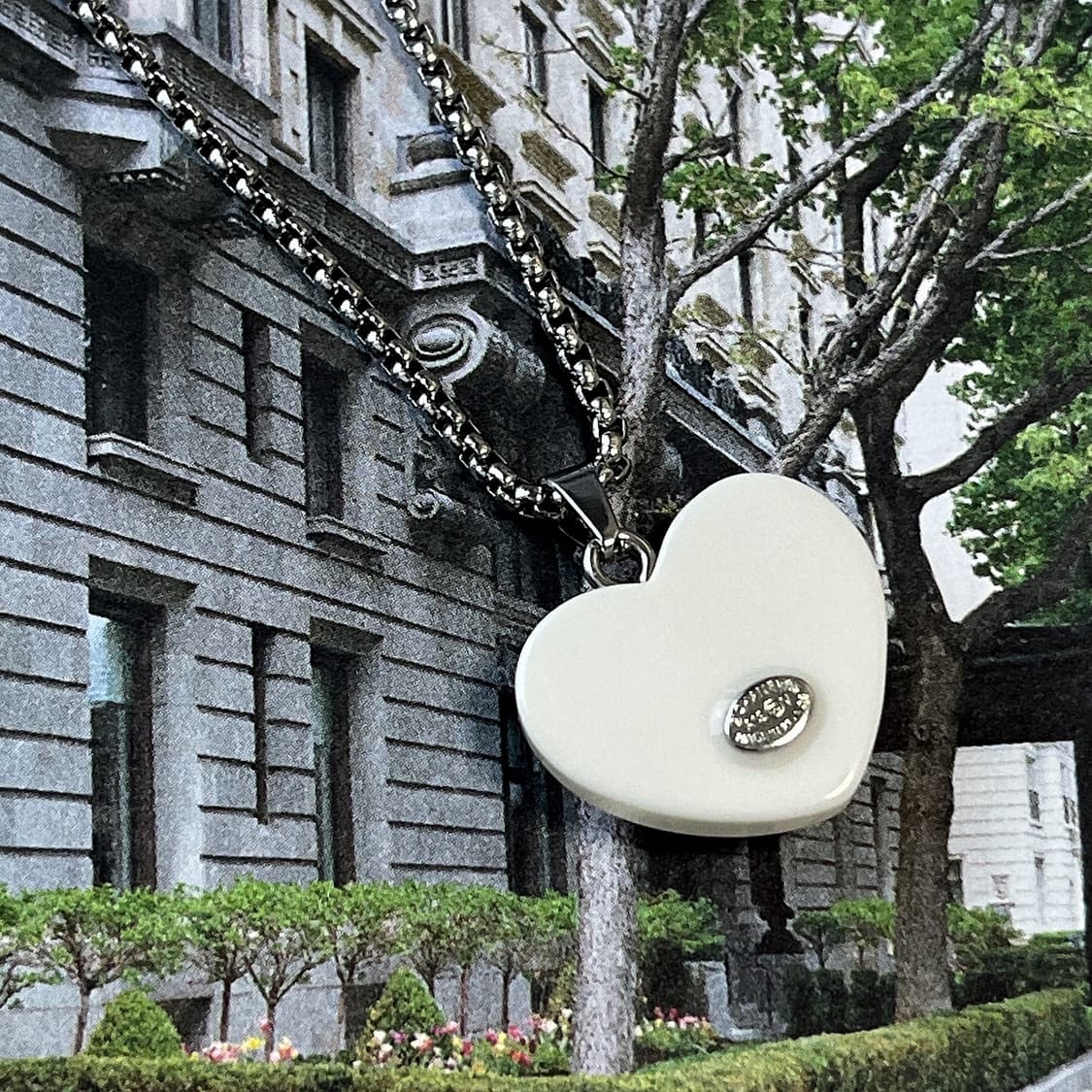 샤넬 오로라 유리알 하트 목걸이 상품이미지2