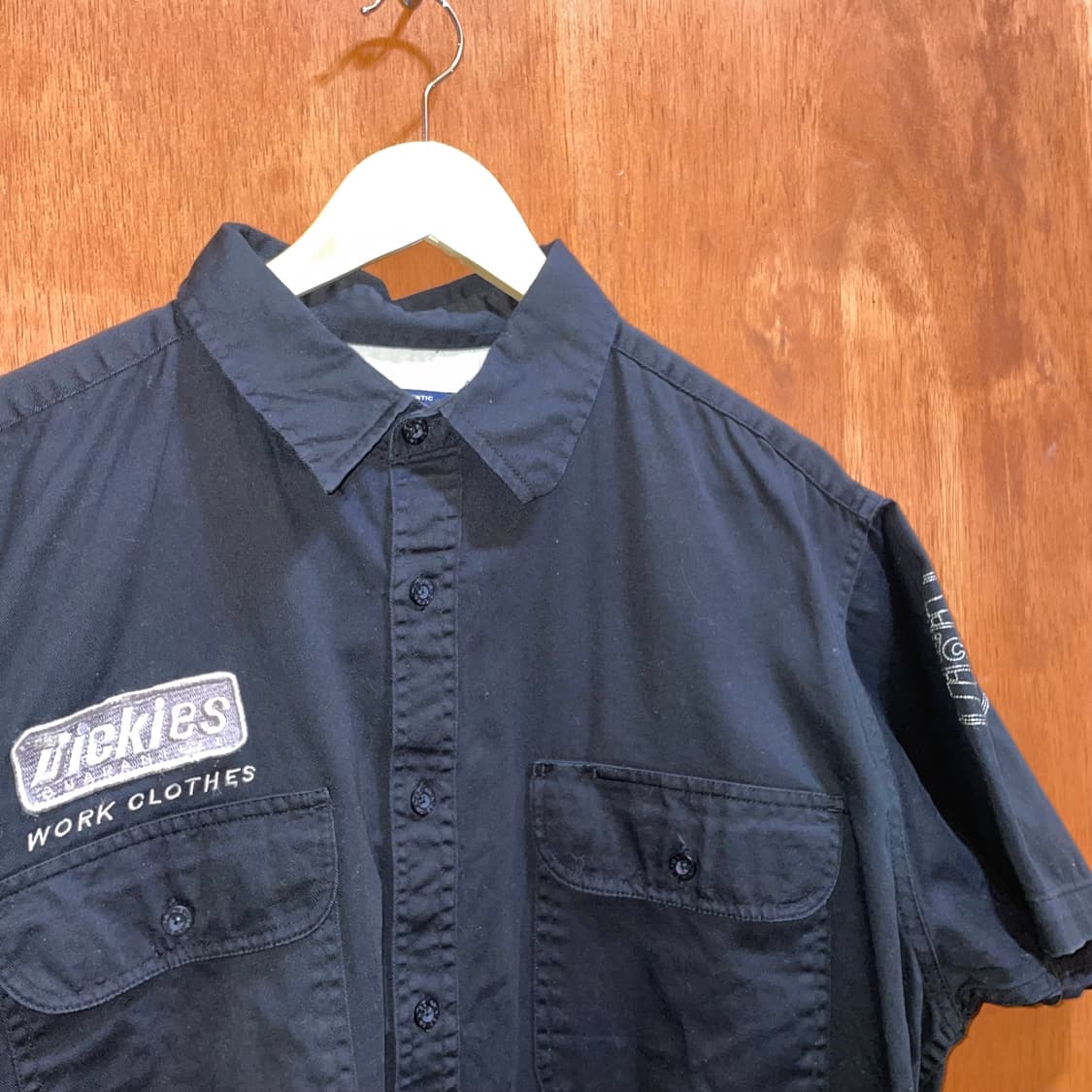 (XL) Dickies 디키즈 반팔 워크 셔츠 블랙 상품이미지2