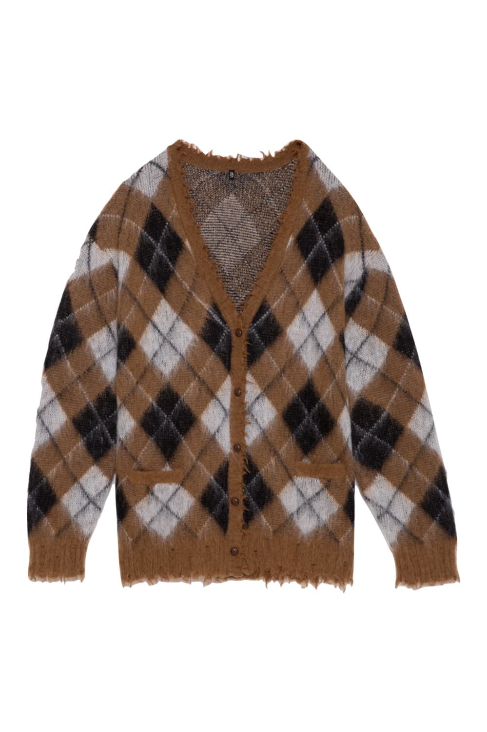 R13 Fluffy Plaid Cardigan 상품이미지1