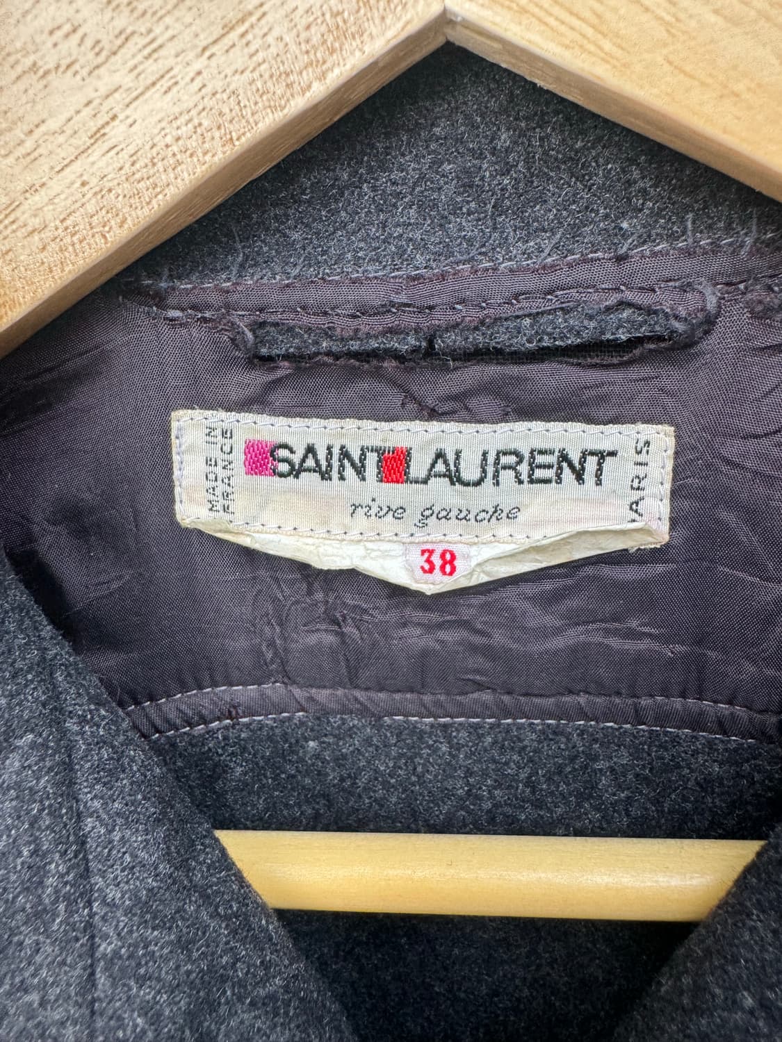 70s saint laurent 생로랑 전성기 시절 울 셔츠 상품이미지5