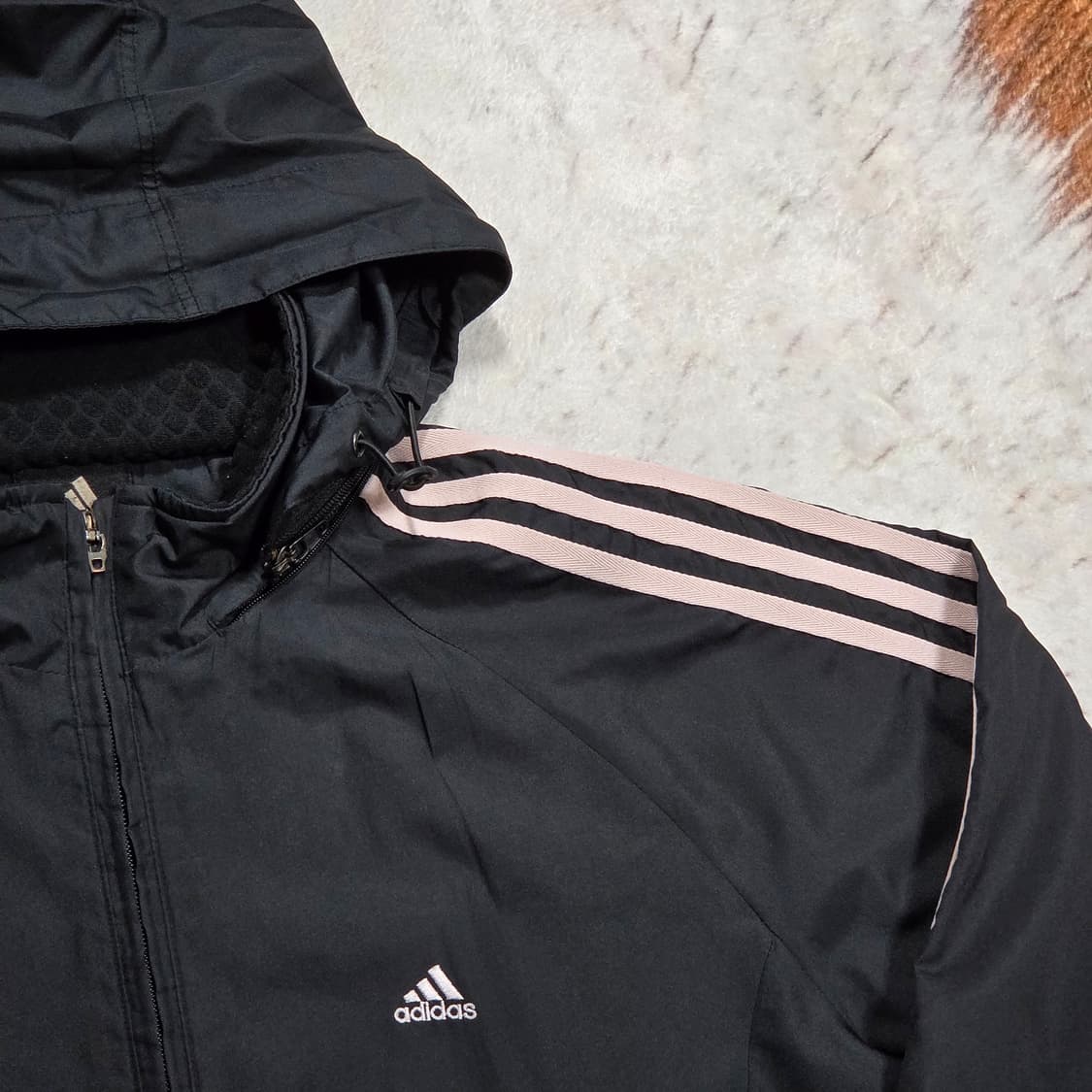 아디다스 삼선 블랙 바람막이 자켓 상품이미지2