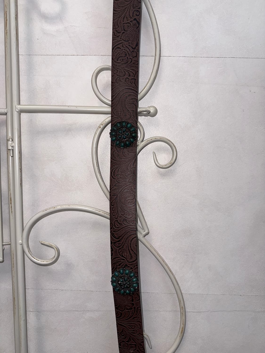 Brown oriental gemstone buckle belt 상품이미지6