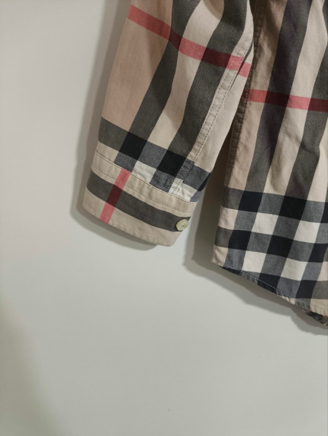 2Y 92cm 버버리 키즈 노바체크 긴팔 셔츠 남방 상품이미지4