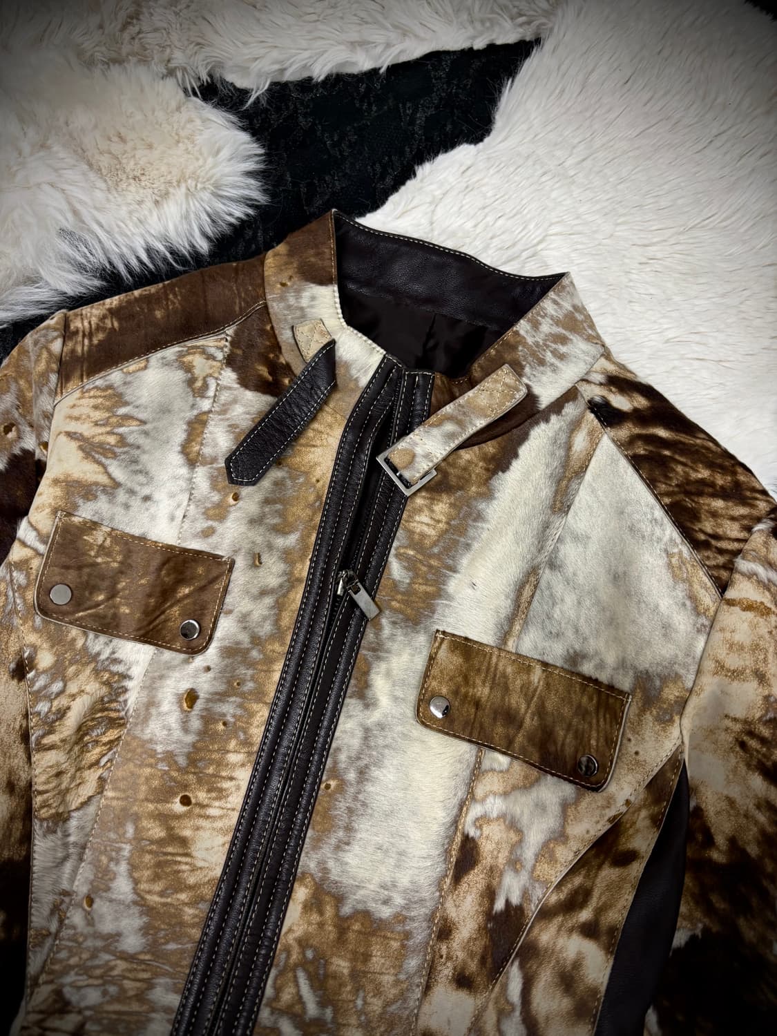 [00’s RARE]Brown Calf Hair Trimming Shee 상품이미지3