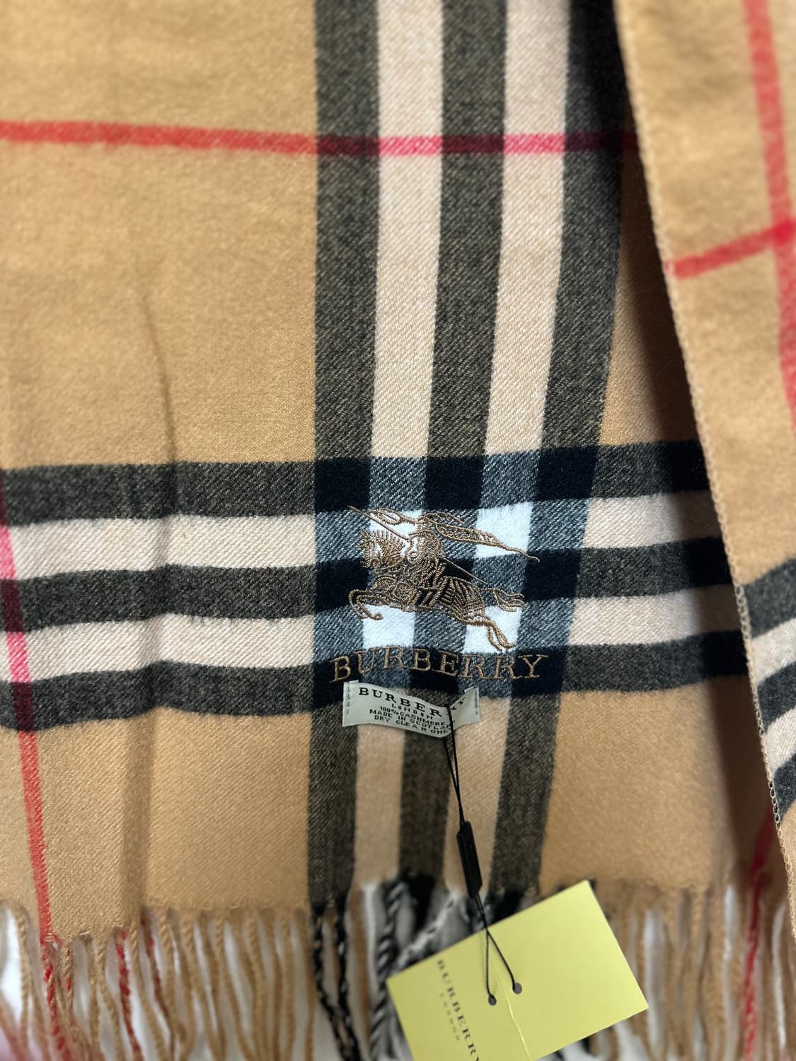 버버리 캐시미어  숄&머플러 클래식 체크남여공용 상품이미지6