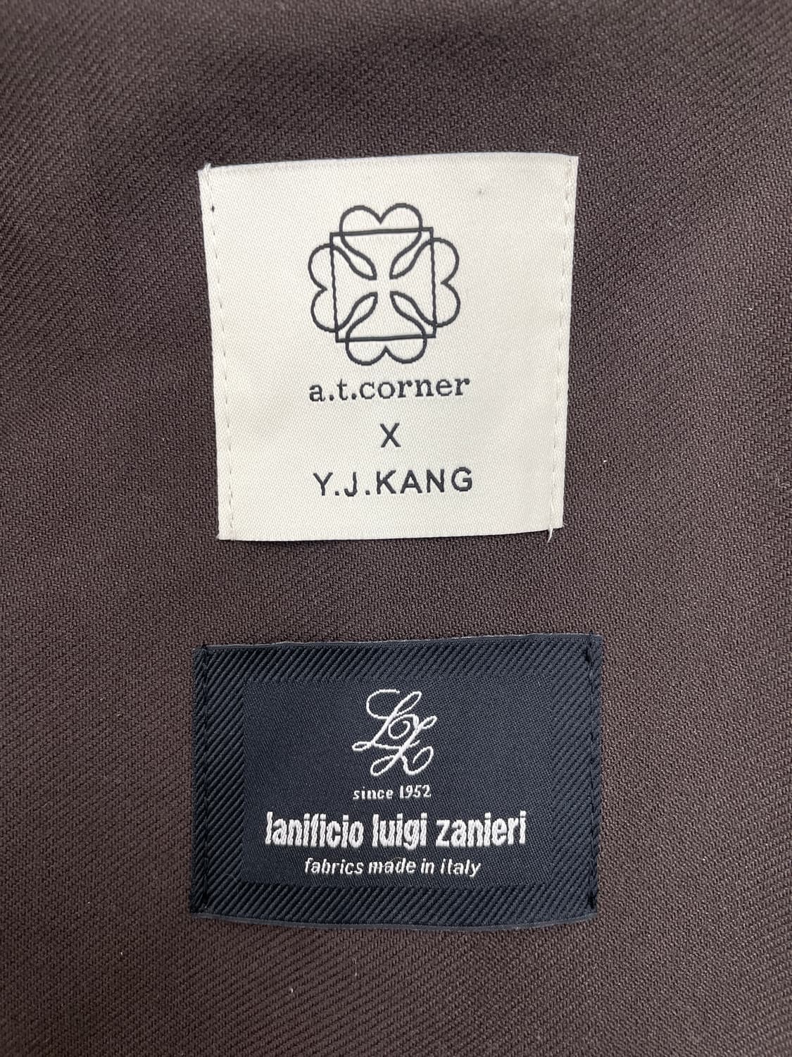앳코너 x Y.J.KANG 이탈리아 울 체크 자켓 상품이미지7