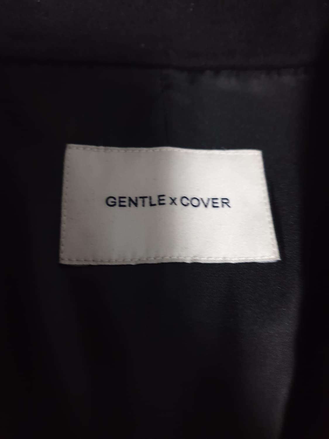 젠틀x커버 핸드메이드 피크트라펠 울 더블버튼 롱코트 (L) 상품이미지4