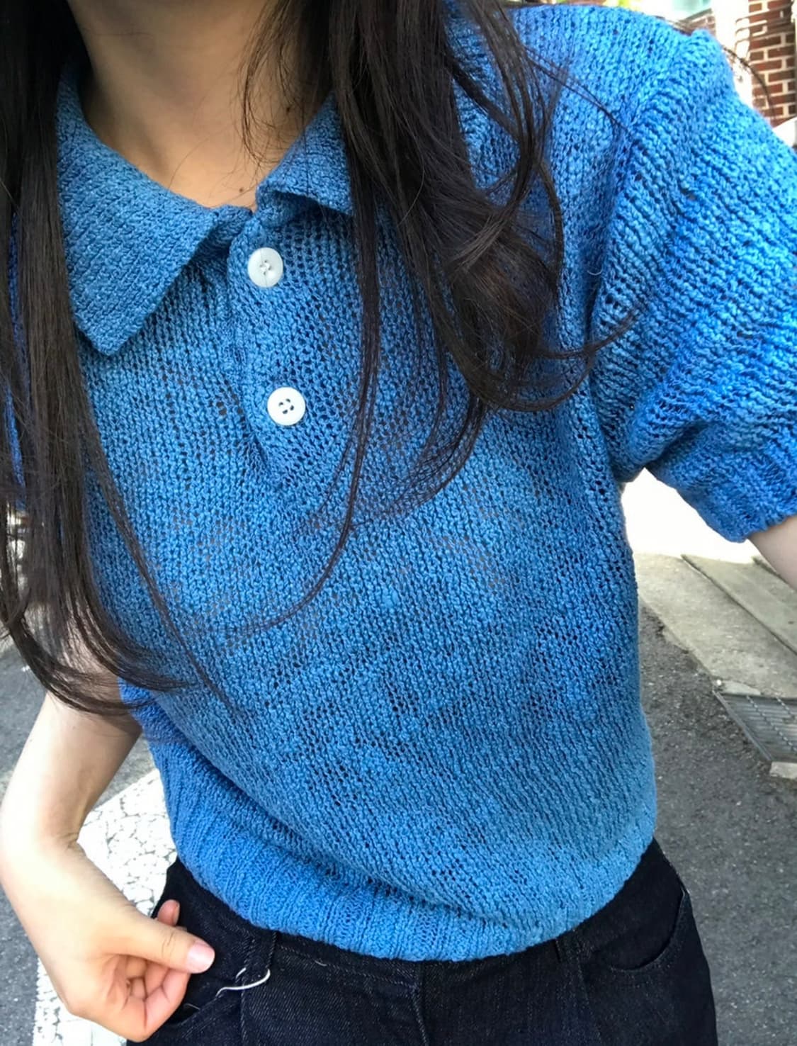 mitty knit blue 상품이미지5