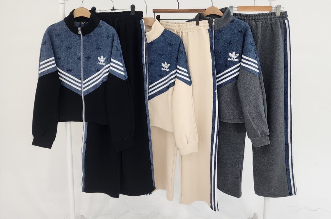 아디다스 데님 빅토리 삼선 세트 상품이미지2