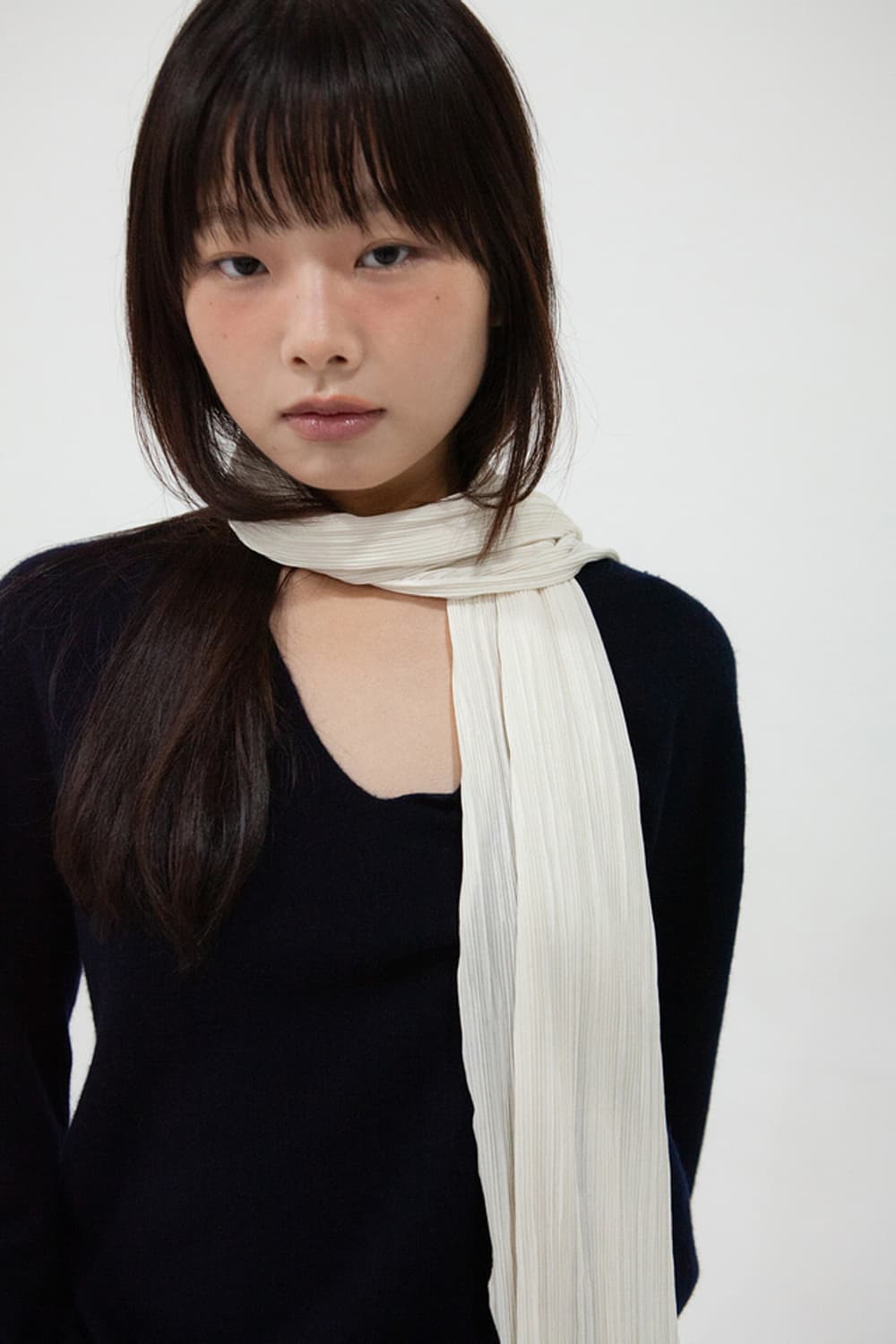 Geegee 지지 플리츠 스카프 상품이미지1