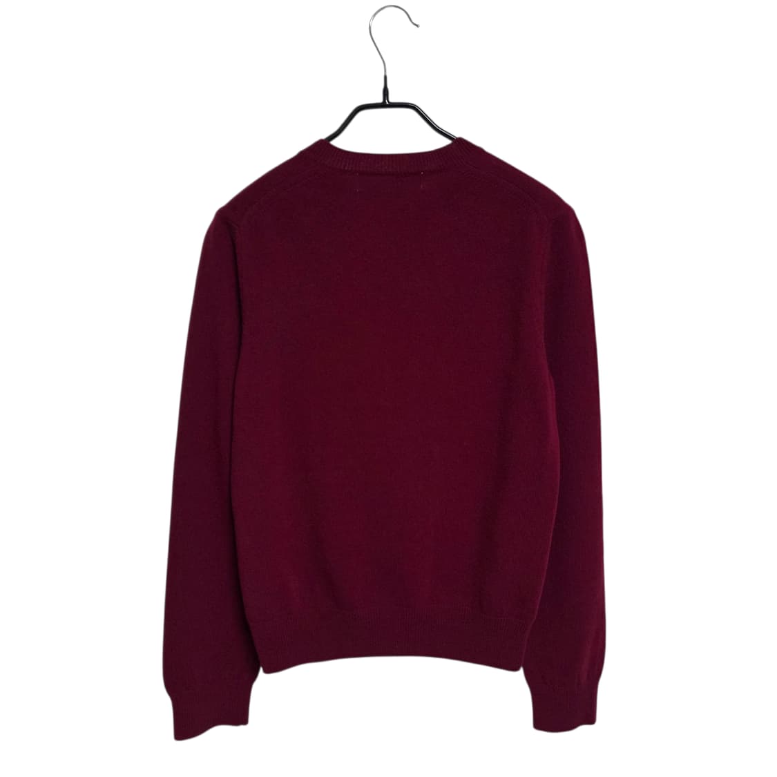 꼼데가르송 플레이 여성 라운드넥 더블와펜 가디건 버건디 상품이미지2