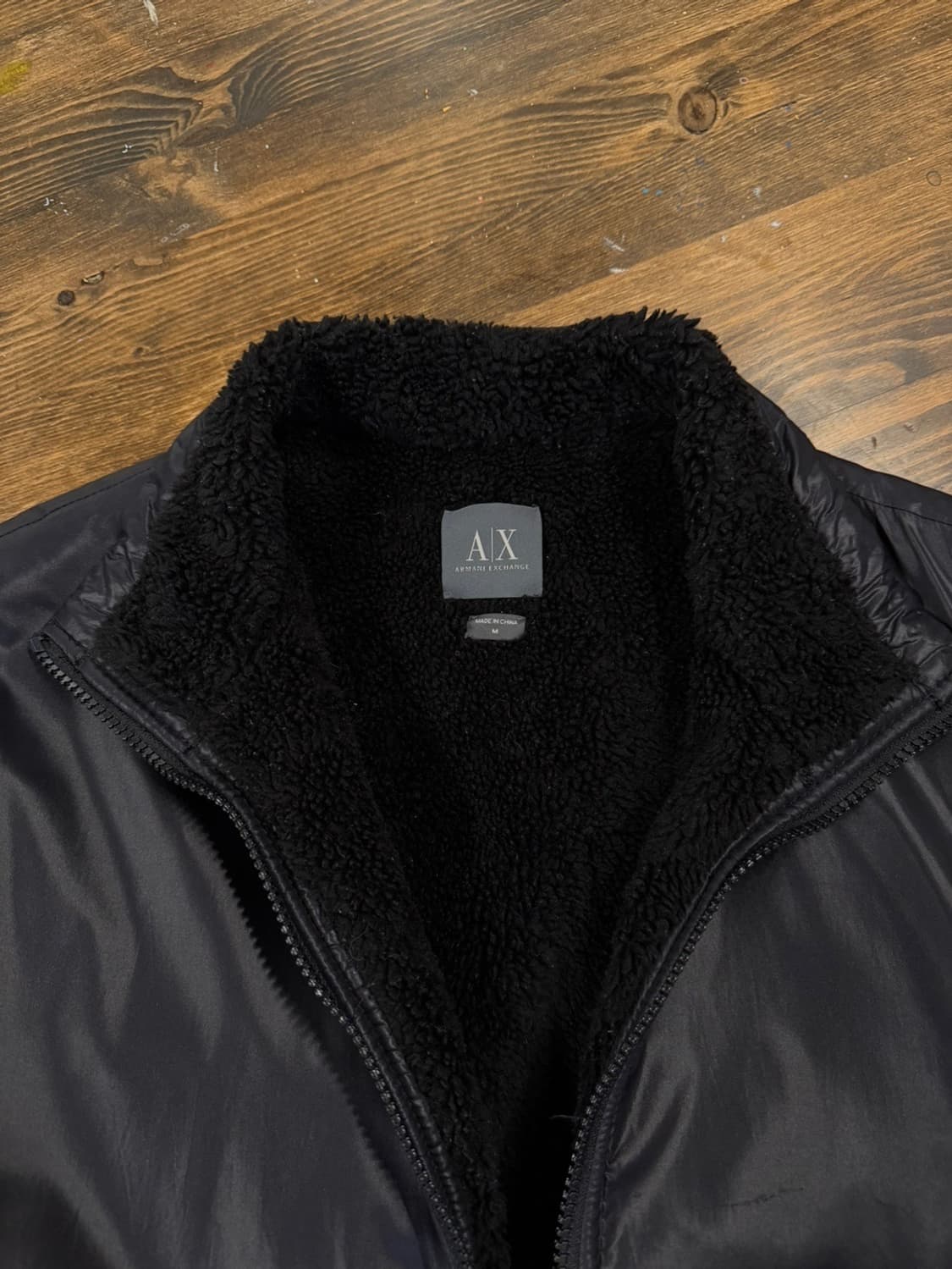 아르마니익스체인지 보아퍼 시어링 블루종 남성100 상품이미지6