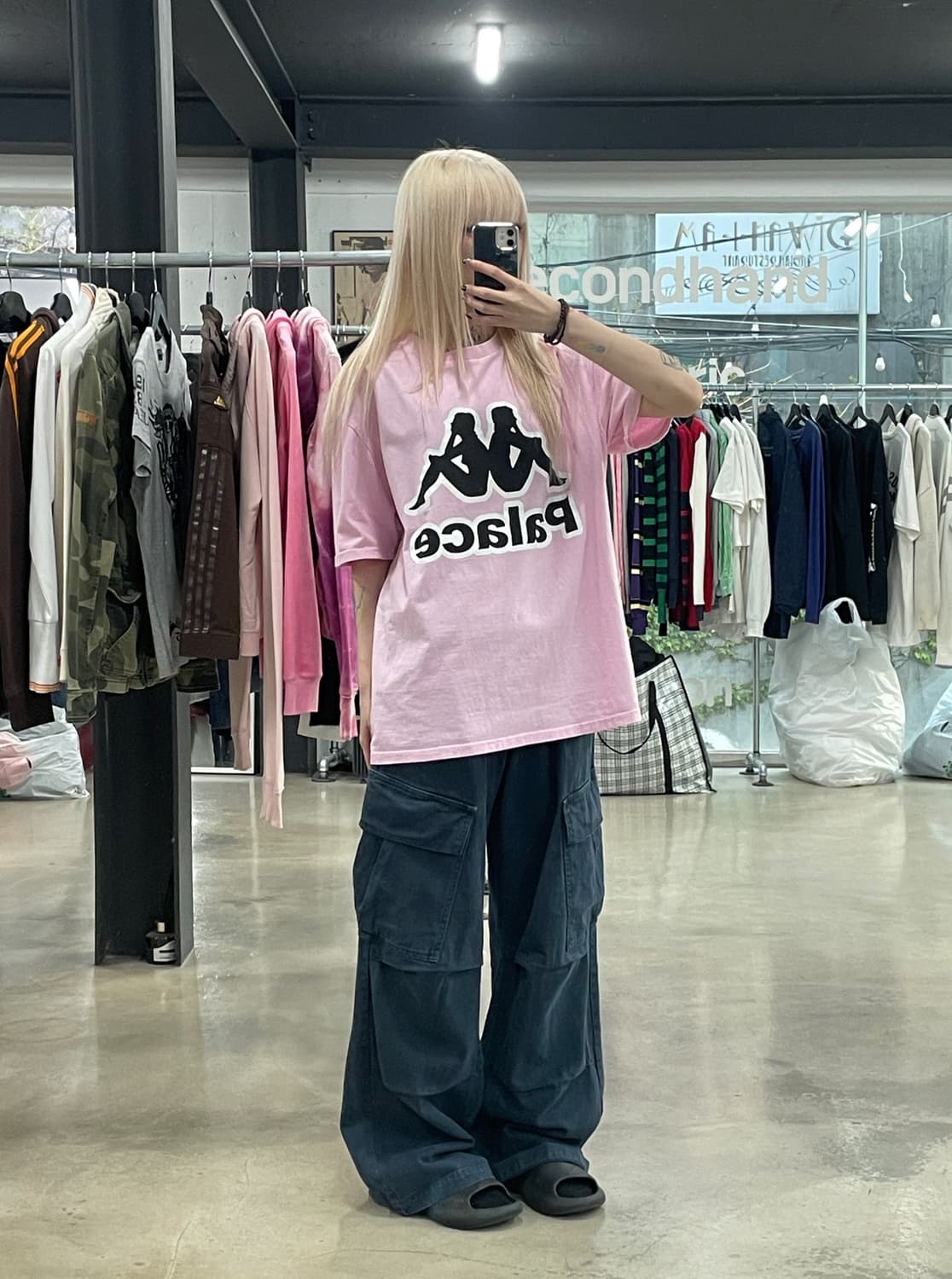 팔라스 x 카파 FW21 핑크 반팔 티셔츠 상품이미지2