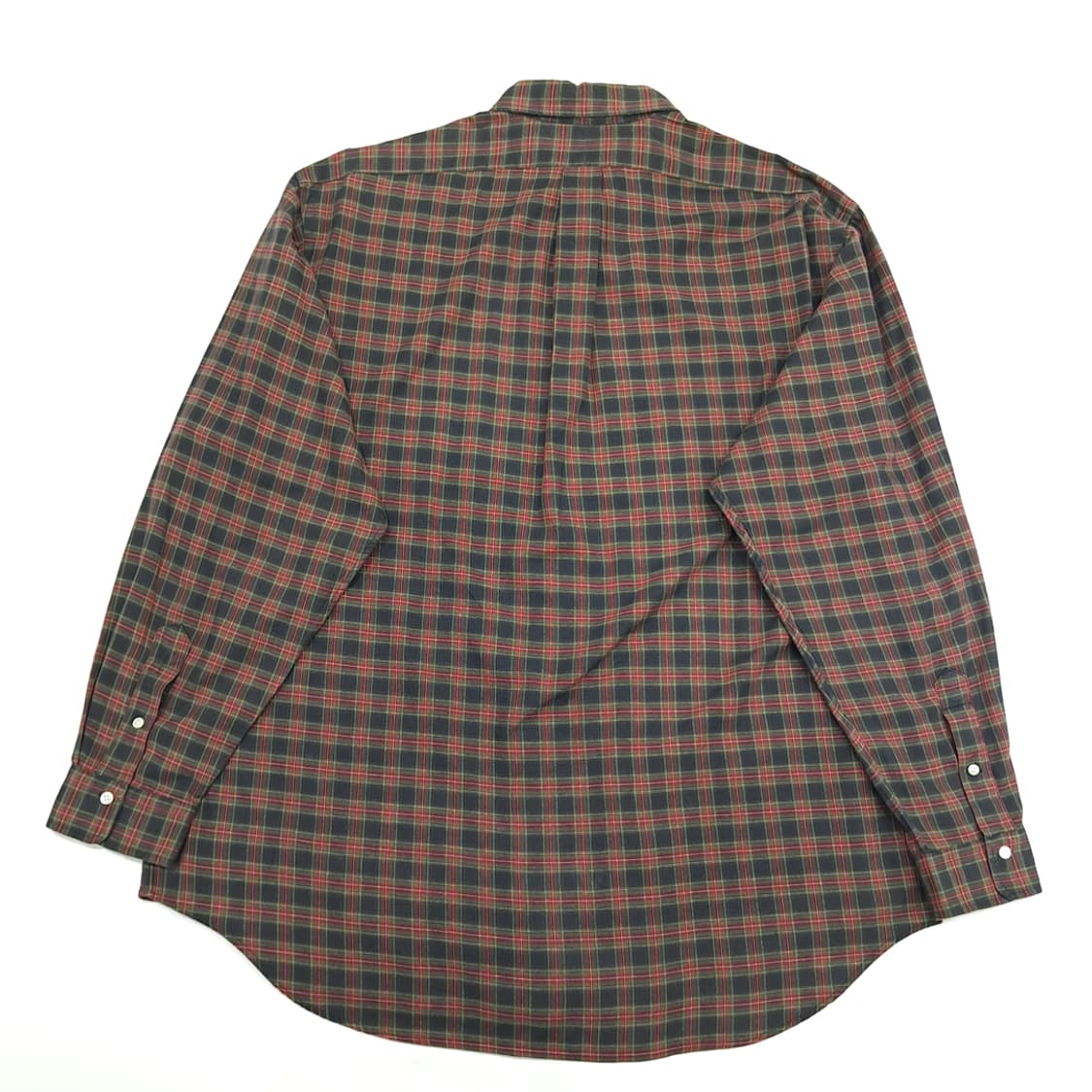 CN346 2XL 폴로 랄프로렌 80s USA 크리스마스 타탄체크 셔츠 상품이미지7