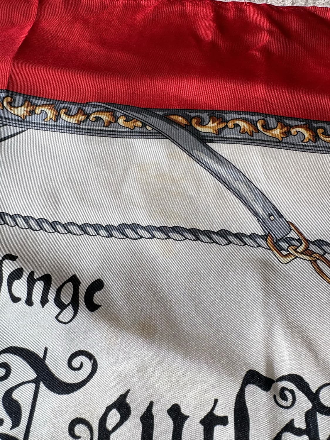 캐나다 헤럴딕 문양 빈티지 스카프 상품이미지4