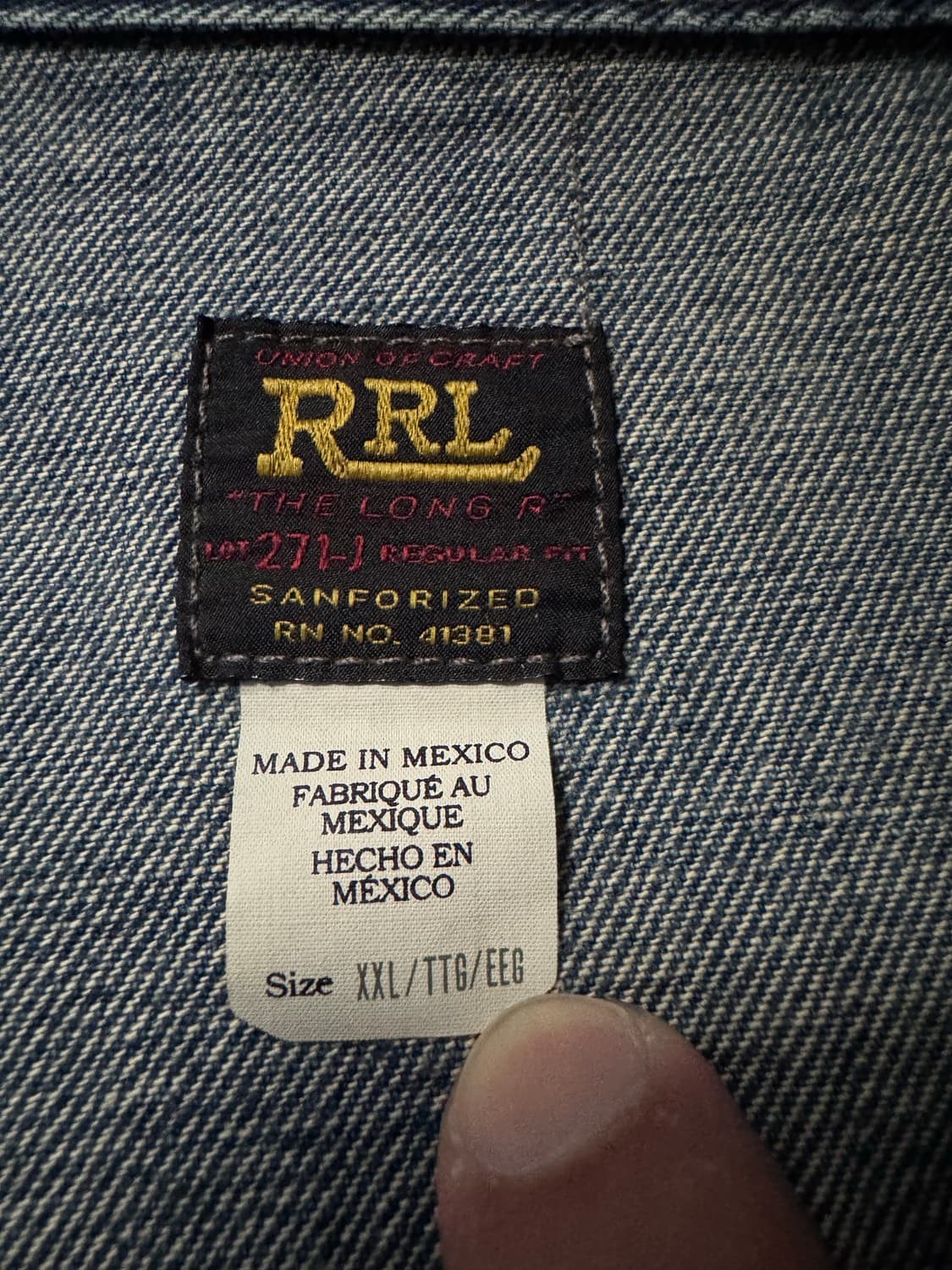 RRL Lot271 리랜드 XXL (멕시코) 상품이미지3