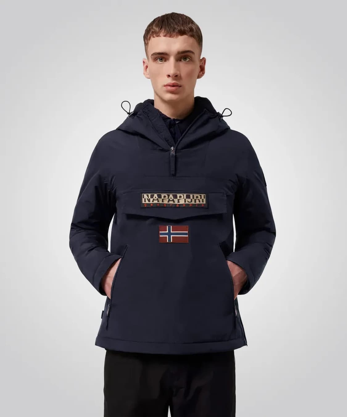 나파피리 레인포레스트 포켓1 아노락 Blue Marine 상품이미지1