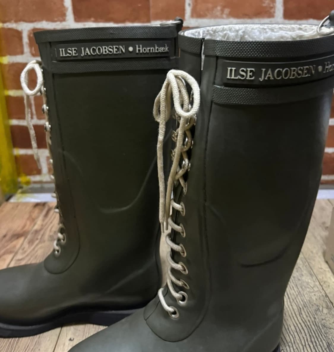 Ilse Jacobsen 일세야콥센 레인부츠 카키 빈티지 부츠 상품이미지5