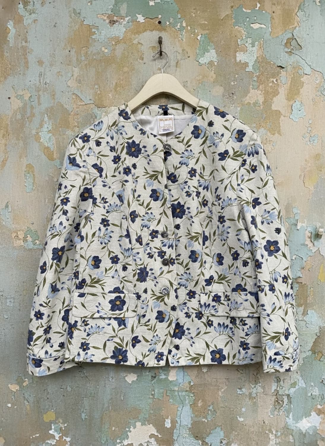 🇫🇷 Petit Paris Blue Flower Jacket 상품이미지1