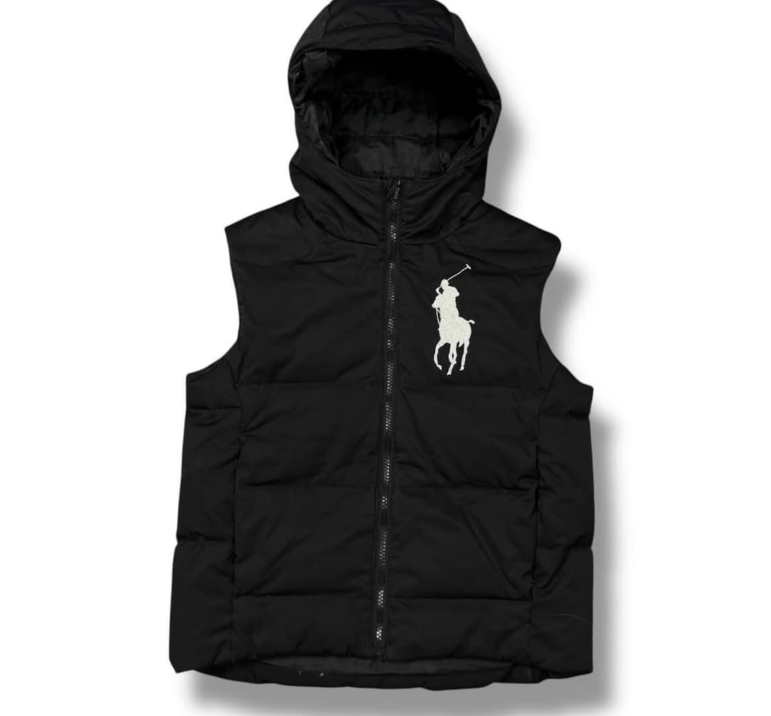 폴로 후드 패딩 조끼 상품이미지1