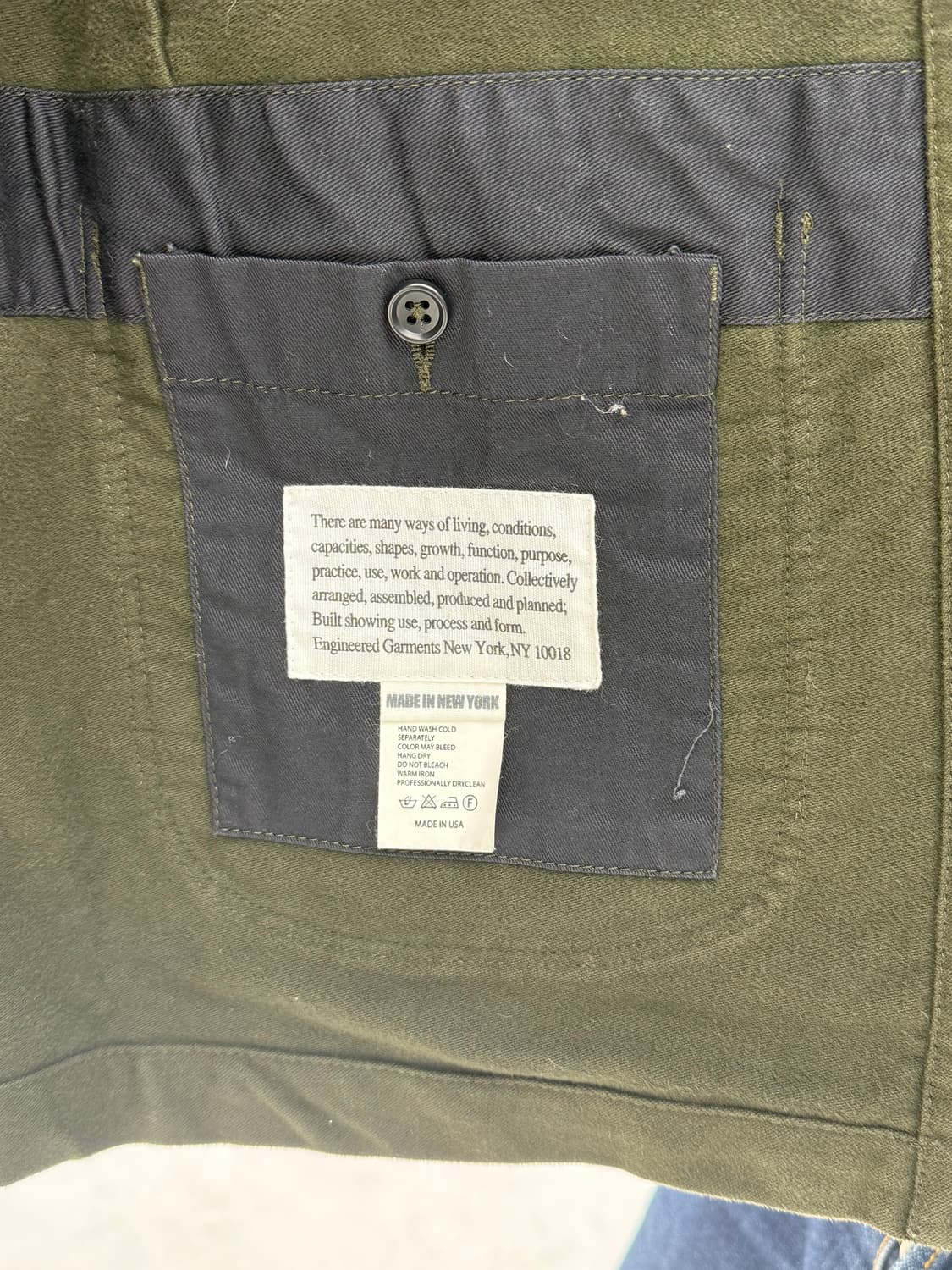 엔지니어드 가먼츠 베드포드 몰스킨 M사이즈  상품이미지2