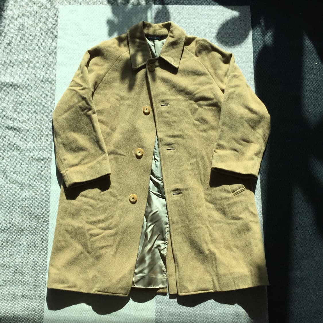 빈티지 폴로 랄프로렌 원패널 싱글 래글런 울 코트 상품이미지2