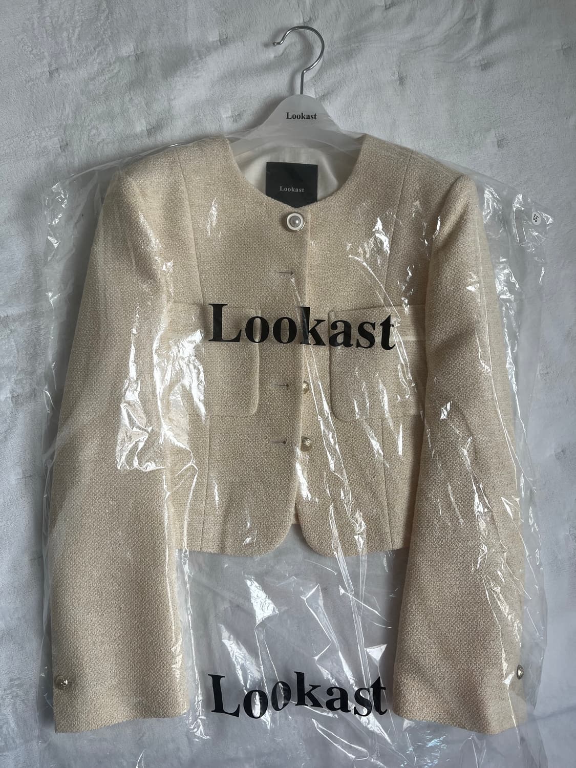 (새상품) 룩캐스트 모스 트위드 자켓 상품이미지4