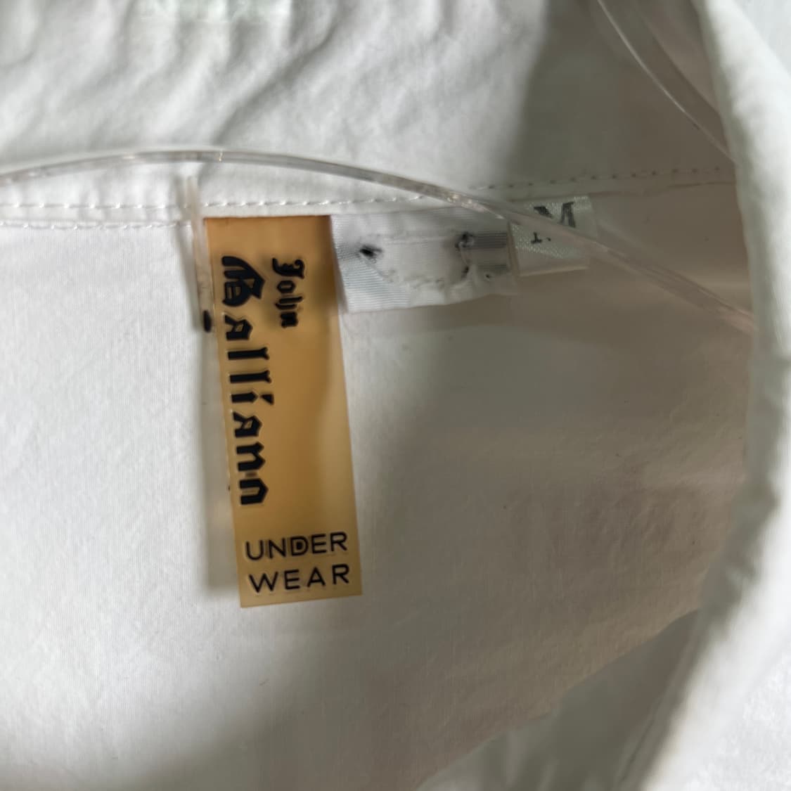 존 갈리아노 불테리어 그래픽 화이트 셔츠 M 상품이미지4