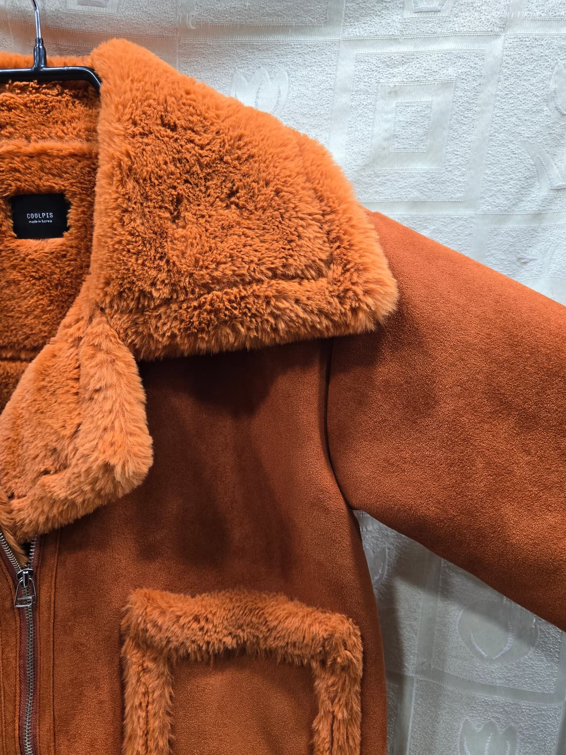 COOLPIS 오렌지 무스탕 자켓 프리사이즈 상품이미지3