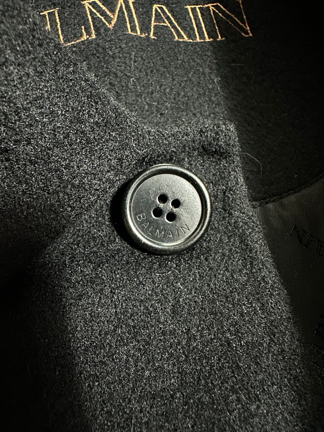 발망 블랙 체크 패턴 코트 상품이미지6