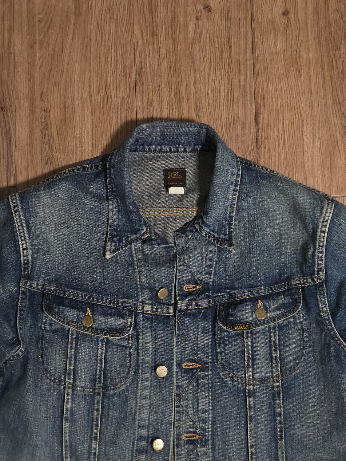 M) 더블알엘 rrl lot271  데님 트러커 자켓 상품이미지3