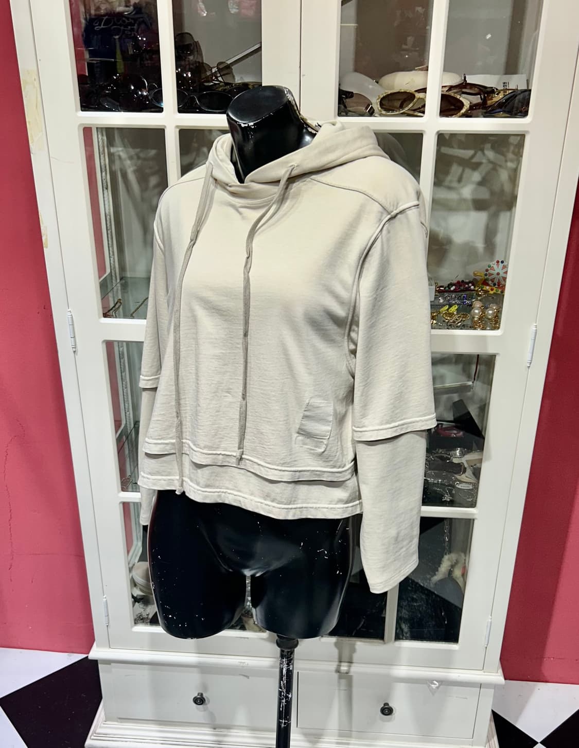 Rick Owens Drkshdw hoodie 릭오웬스 크롭 후드티 상품이미지1