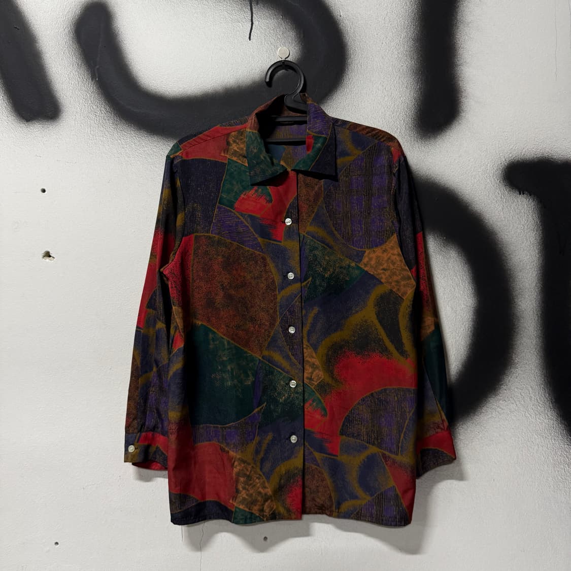 VTG 빈티지 멀티 컬러 패턴 긴팔 셔츠 상품이미지1