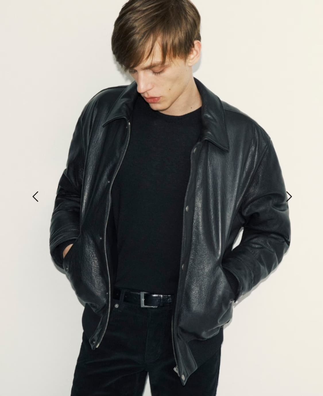생로랑 24fw 램스킨 자켓 52 상품이미지5
