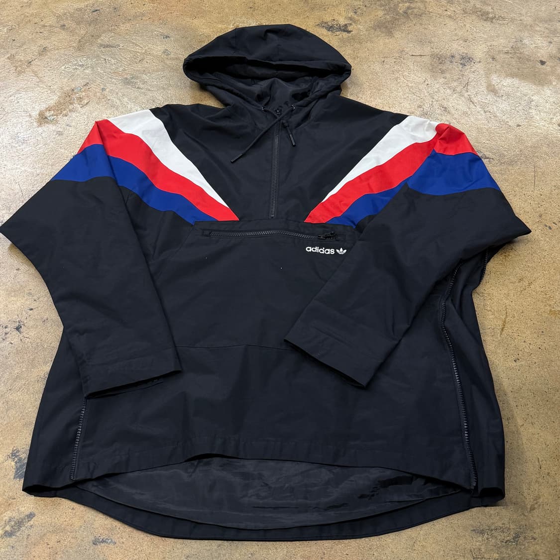 [정품/95] 아디다스 후드 바람막이 블랙 배색 b10 상품이미지2