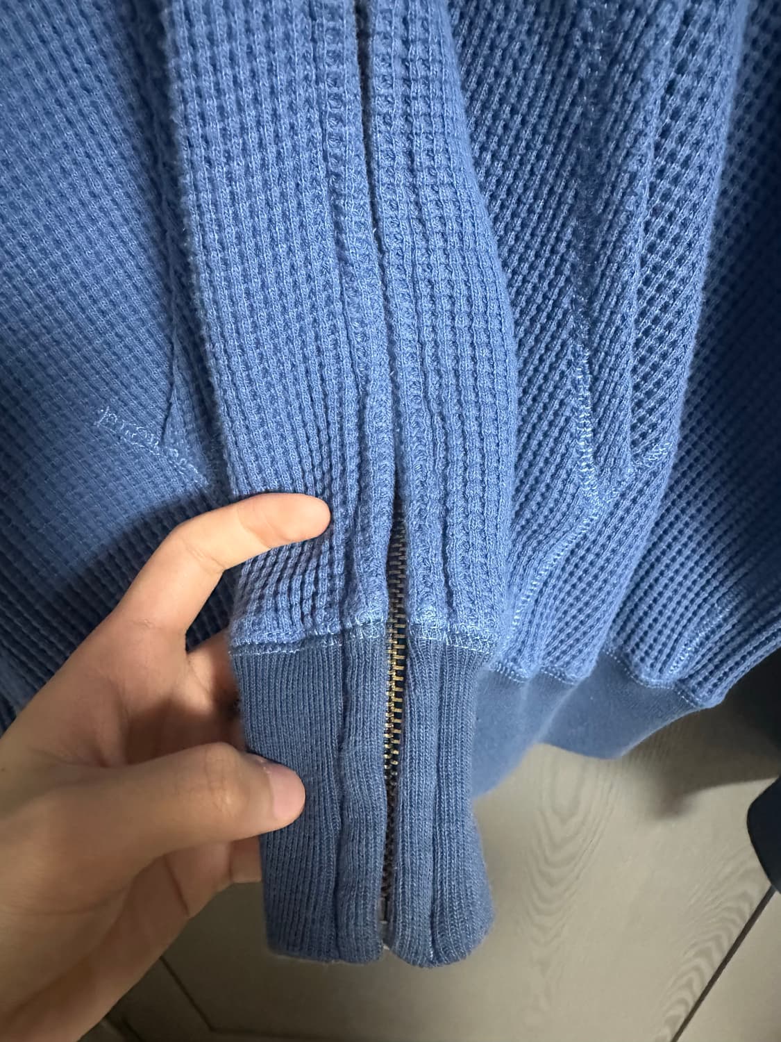 카키스 와플 후드집업 XL 상품이미지5